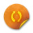 Orange sticker badges 054